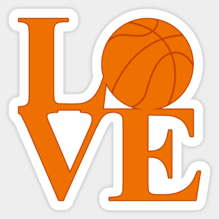 Love Basketball Sticker